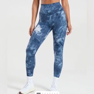 Gymshark Elevate Leggings - Lakeside Blue Spray Dye
